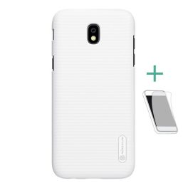   NILLKIN SUPER FROSTED műanyag telefonvédő (gumírozott, érdes felület + képernyővédő fólia) FEHÉR