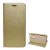 Tok álló, bőr hatású (FLIP, oldalra nyíló, asztali tartó) ARANY