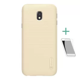   NILLKIN SUPER FROSTED műanyag telefonvédő (gumírozott, érdes felület + képernyővédő fólia) ARANY