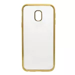 Szilikon telefonvédő (fémhatású keret) ARANY