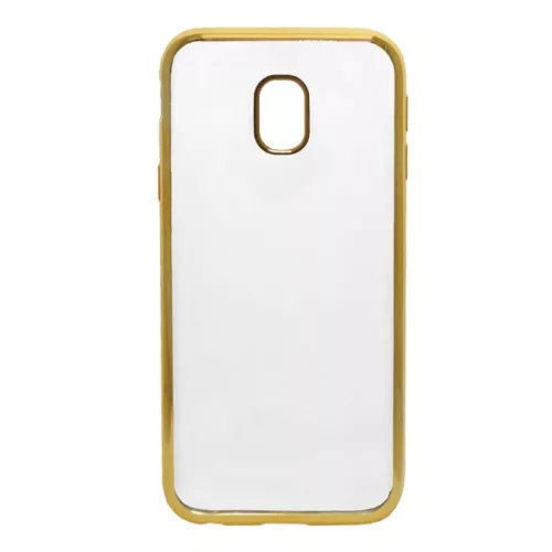 Szilikon telefonvédő (fémhatású keret) ARANY