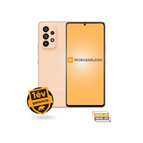 Samsung Galaxy A53 5G 128 GB tárhellyel kiváló állapotban, 1 év garanciával!