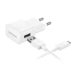 SAMSUNG hálózati töltő USB aljzat (8W + ECB-DU4AWE/ECB-DU68WE microUSB kábel) FEHÉR
