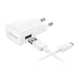   SAMSUNG hálózati töltő USB aljzat (8W + ECB-DU4AWE/ECB-DU68WE microUSB kábel) FEHÉR
