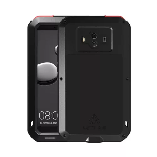 LOVE MEI Powerful defender telefonvédő (fém keret, erős ütésállóság, porálló) FEKETE