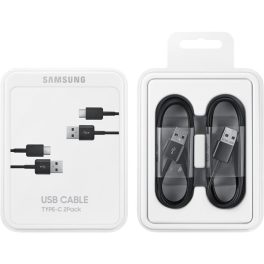   SAMSUNG adatkábel 2db (USB - Type-C, gyorstöltő, 150cm) FEKETE