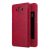NILLKIN QIN tok álló, bőr hatású (aktív FLIP, oldalra nyíló, ablakos) PIROS