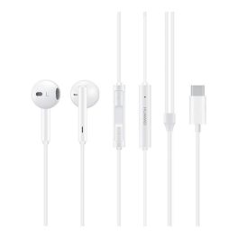   HUAWEI fülhallgató SZTEREO (Type-C, mikrofon, felvevő gomb, hangerőszabályzó) FEHÉR