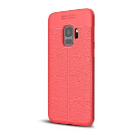 Szilikon telefonvédő (ütésállóság, bőr hatású, varrás minta) PIROS   Szilikon telefonvédő (ütésállóság, bőr hatású, varrás minta) PIROS