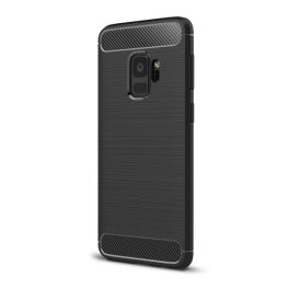Szilikon telefonvédő (ütésállóság, légpárnás sarok, szálcsiszolt, karbon minta) FEKETE   Szilikon telefonvédő (ütésállóság, légpárnás sarok, szálcsiszolt, karbon minta) FEKETE