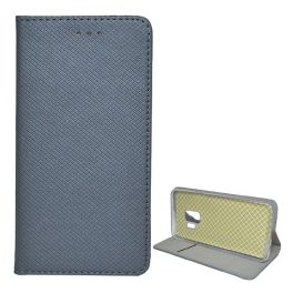 Tok álló, bőr hatású (FLIP, oldalra nyíló, asztali tartó, rombusz) SZÜRKE   Tok álló, bőr hatású (FLIP, oldalra nyíló, asztali tartó, rombusz) SZÜRKE