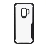IPAKY szilikon telefonvédő (ütésállóság, átlátszó hátlap) FEKETE