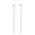 Adatkábel (Type-C - lightning, PD gyorstöltő, MK0X2ZM/A kompatibilis, 100cm) FEHÉR