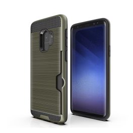 Szilikon telefonvédő (ütésállóság, kártyazseb, szálcsiszolt minta) SÖTÉTZÖLD   Szilikon telefonvédő (ütésállóság, kártyazseb, szálcsiszolt minta) SÖTÉTZÖLD