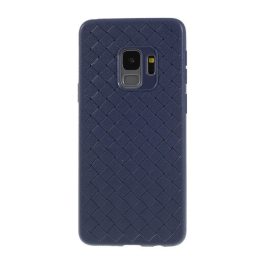 Szilikon telefonvédő (bőr hatású, fonott minta) SÖTÉTKÉK   Szilikon telefonvédő (bőr hatású, fonott minta) SÖTÉTKÉK