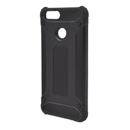   Defender szilikon telefonvédő (ütésállóság, légpárnás sarok, fémhatás) FEKETE