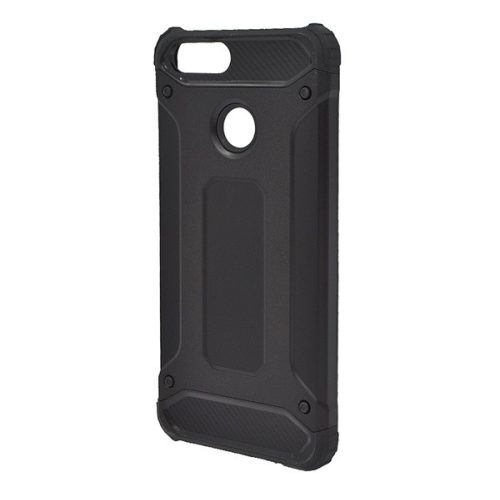 Defender szilikon telefonvédő (ütésállóság, légpárnás sarok, fémhatás) FEKETE