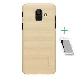NILLKIN SUPER FROSTED műanyag telefonvédő (gumírozott, érdes felület + képernyővédő fólia) ARANY   NILLKIN SUPER FROSTED műanyag telefonvédő (gumírozott, érdes felület + képernyővédő fólia) ARANY
