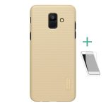 NILLKIN SUPER FROSTED műanyag telefonvédő (gumírozott, érdes felület + képernyővédő fólia) ARANY