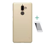 NILLKIN SUPER FROSTED műanyag telefonvédő (gumírozott, érdes felület + képernyővédő fólia) ARANY