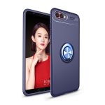 Szilikon telefonvédő (asztali tartó, tartógyűrű, 360°, mágneses) SÖTÉTKÉK