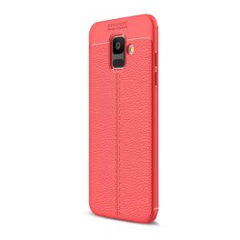 Szilikon telefonvédő (ütésállóság, bőr hatású, varrás minta) PIROS   Szilikon telefonvédő (ütésállóság, bőr hatású, varrás minta) PIROS