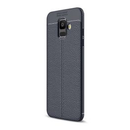Szilikon telefonvédő (ütésállóság, bőr hatású, varrás minta) SÖTÉTKÉK   Szilikon telefonvédő (ütésállóság, bőr hatású, varrás minta) SÖTÉTKÉK