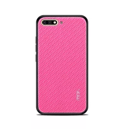   MOFI HONOR szilikon telefonvédő (bőr hatású hátlap, fonott minta) MAGENTA