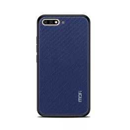   MOFI HONOR szilikon telefonvédő (bőr hatású hátlap, fonott minta) SÖTÉTKÉK