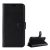Tok álló, bőr hatású (FLIP, oldalra nyíló, asztali tartó, prémium) FEKETE