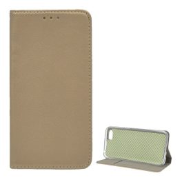 Tok álló, bőr hatású (FLIP, oldalra nyíló, asztali tartó) ARANY   Tok álló, bőr hatású (FLIP, oldalra nyíló, asztali tartó) ARANY