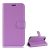 Tok álló, bőr hatású (FLIP, oldalra nyíló, asztali tartó, prémium) LILA