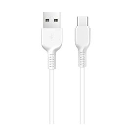   HOCO X20 adatkábel (USB - Type-C, gyorstöltő, törésgátló, 100cm) FEHÉR