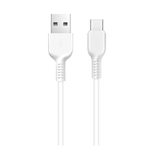 HOCO X20 adatkábel (USB - Type-C, gyorstöltő, 100cm, törésgátló) FEHÉR