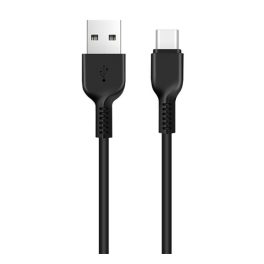   HOCO X20 adatkábel (USB - Type-C, gyorstöltő, törésgátló, 100cm) FEKETE