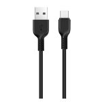 HOCO X20 adatkábel (USB - Type-C, gyorstöltő, törésgátló, 200cm) FEKETE