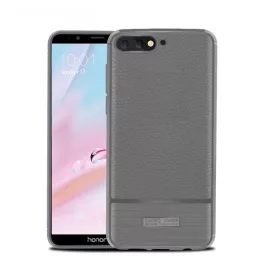   Szilikon telefonvédő (ütésállóság, bőr hatású, szálcsiszolt) SZÜRKE