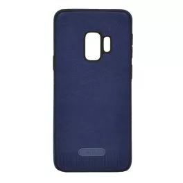   Szilikon telefonvédő (ultravékony, ütésállóság, bőr hatású) SÖTÉTKÉK