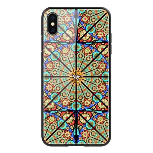 NILLKIN BRILLIANCE szilikon telefonvédő (ütésállóság, üveg hátlap, mandala) SZÍNES