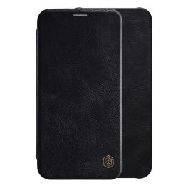   NILLKIN QIN tok álló, bőr hatású (FLIP, oldalra nyíló, kártyazseb) FEKETE