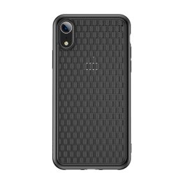 BASEUS BV 2. generációs szilikon telefonvédő (fonott minta) FEKETE   BASEUS BV 2. generációs szilikon telefonvédő (fonott minta) FEKETE