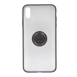   BASEUS szilikon telefonvédő (asztali tartó, tartógyűrű, mágneses) FEKETE