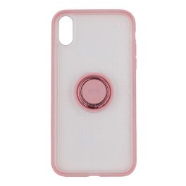   BASEUS szilikon telefonvédő (asztali tartó, tartógyűrű, mágneses) RÓZSASZÍN