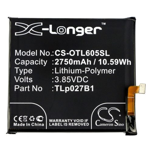 CAMERON SINO Akku 2750mAh LI-Polymer (CAC2710006C1/TLp027A1/TLp027B1 kompatibilis)