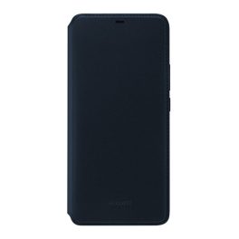   HUAWEI tok álló, bőr hatású (FLIP, oldalra nyíló, kártyazseb) SÖTÉTKÉK