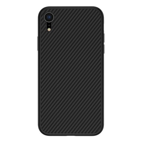 NILLKIN SYNTHETIC FIBER műanyag telefonvédő (környezetbarát, karbon minta) FEKETE