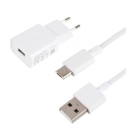   XIAOMI hálózati töltő USB aljzat (10W, gyorstöltő + microUSB kábel) FEHÉR