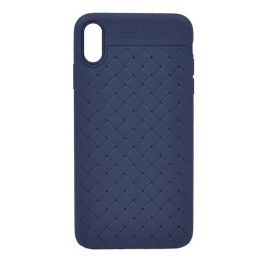 USAMS Woven szilikon telefonvédő (fonott minta) SÖTÉTKÉK   USAMS Woven szilikon telefonvédő (fonott minta) SÖTÉTKÉK