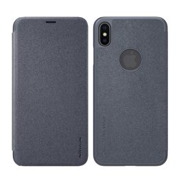 NILLKIN SPARKLE műanyag telefonvédő (bőr hatású FLIP, oldalra nyíló, logó kivágás) FEKETE   NILLKIN SPARKLE műanyag telefonvédő (bőr hatású FLIP, oldalra nyíló, logó kivágás) FEKETE