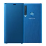 SAMSUNG tok álló (aktív FLIP, oldalra nyíló, kártyazseb) SÖTÉTKÉK